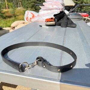 O’Halloran Bridle Leather Black Equestrian Belt M